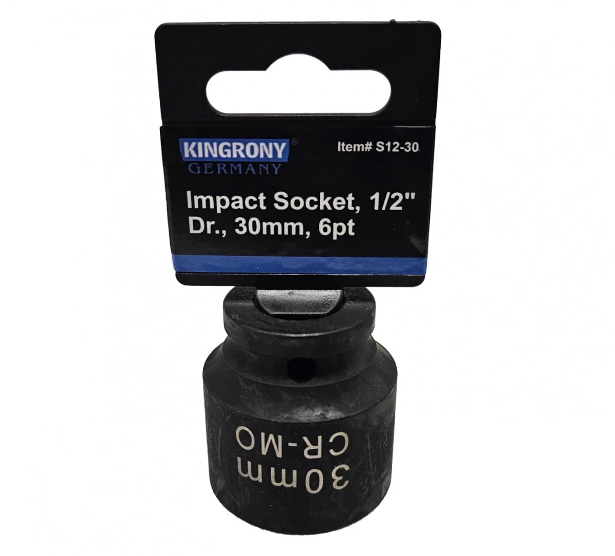 Galvutė smūginė šešiakampė | 12,5 mm (1/2) | 30 mm (S12-30)