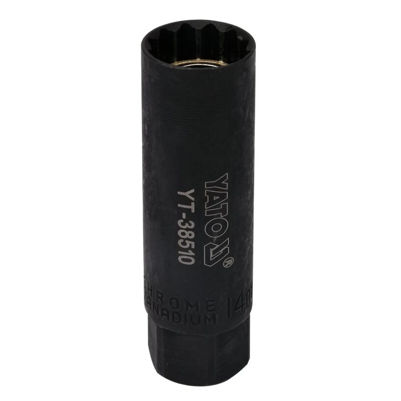 Galvutė žvakei 3/8'' 14mm (plonasienė)(12-kamp) Galvutė žvakei 3/8'' 14mm (plonasienė)(12-kamp)
