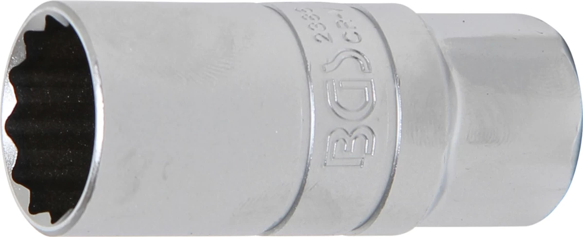 Galvutė žvakėms su guminiu laikikliu, 12 kampų | 12,5 mm (1/2) | 21 mm (2386)