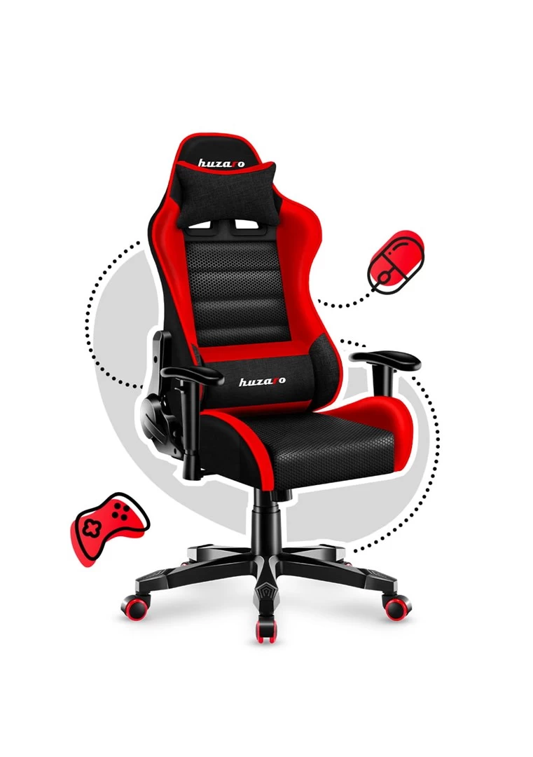 Gaming chair for children Huzaro HZ-Ranger 6.0 Red Mesh, black and red