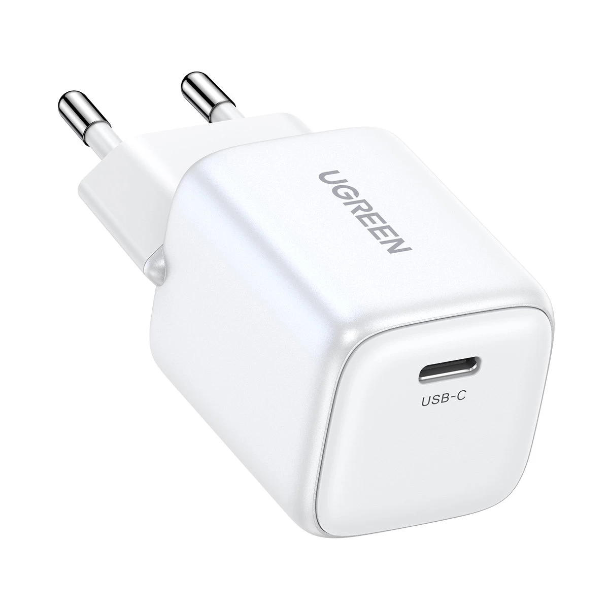 Gan 1x Usb-c 20w Pd Nexode Mini Greitasis įkroviklis Baltos Spalvos