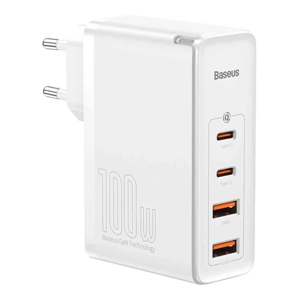 Gan2 Pro Usb Greitasis įkroviklis Usb-c Qc Pd 100w, Baltas