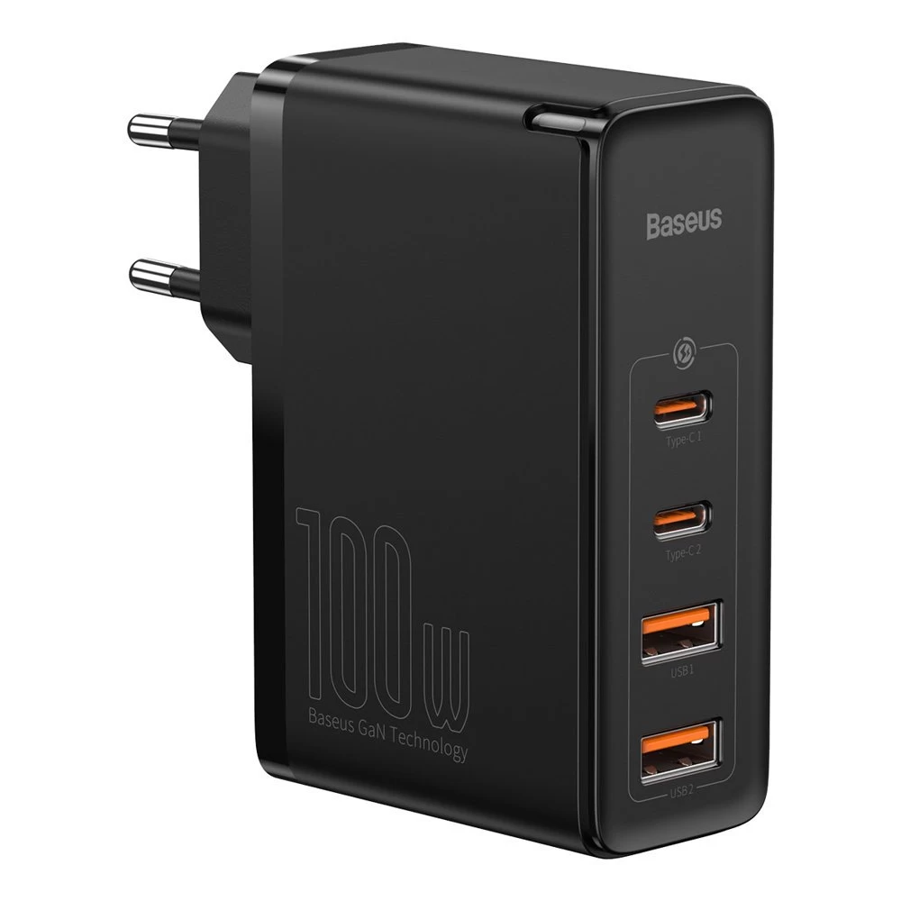 Gan2 Pro Usb Usb-c Qc Pd Greitasis įkroviklis 100w, Juodas