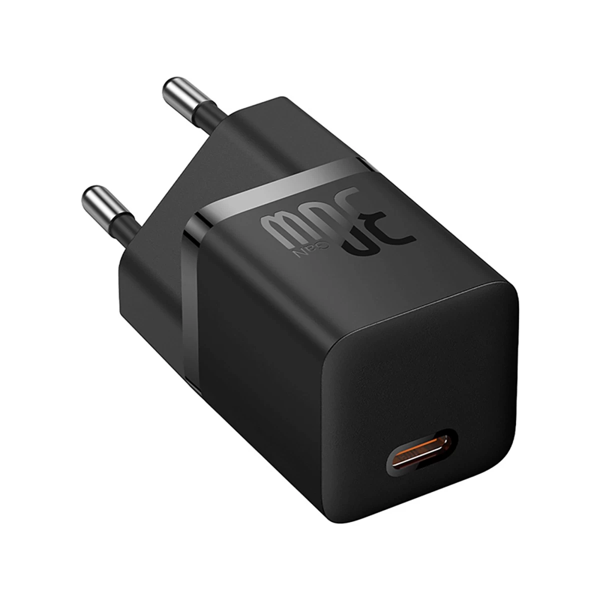 Gan5 30 W Usb-c Tinklo įkroviklis Su 100 W Usb-c Kabeliu - Juodas