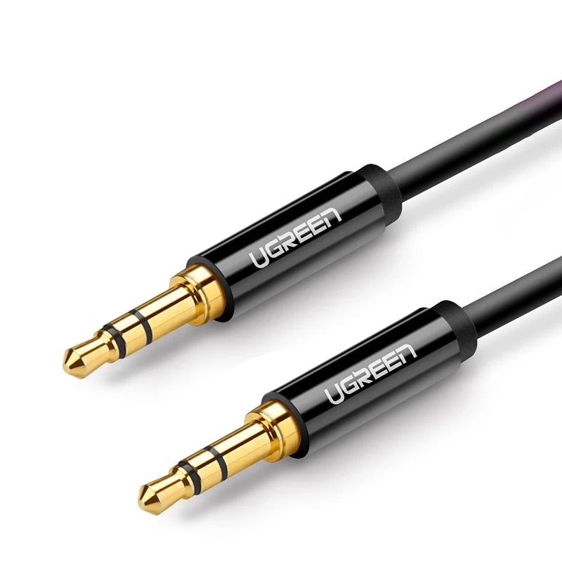 Garso Kabelis Aux Tiesus Kištukas Minijack 3,5 Mm 1 M Juodas