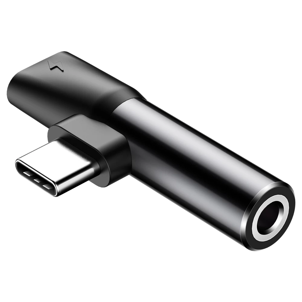 Garso Keitiklis L41 Usb-c į Usb-c + Jack 3,5 Mm Adapteris Juodas Garso Keitiklis L41 Usb-c į Usb-c + Jack 3,5 Mm Adapteris Juodas