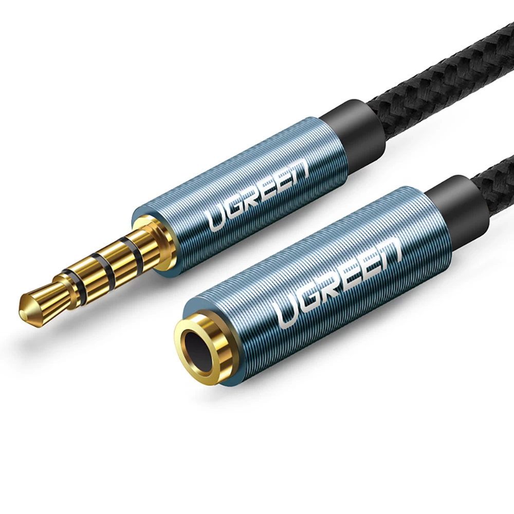 Garso Prailginimo Kabelis Aux Mini Lizdas 3,5 Mm 1,5 M Mėlynas