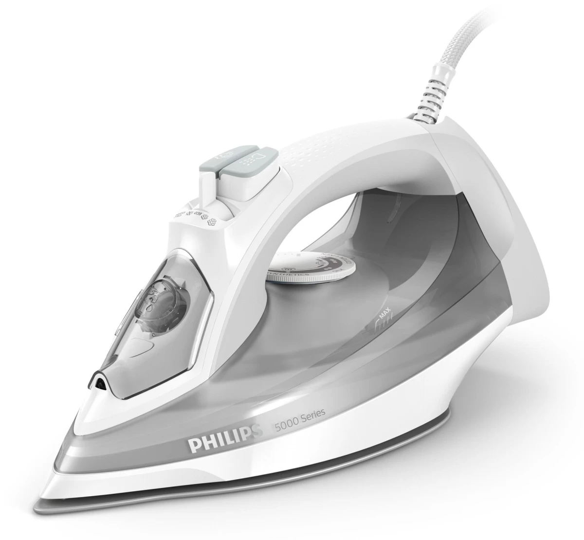Garų lygintuvas Philips 5000 Series, SteamGlide Plus, Balta, DST5010/10