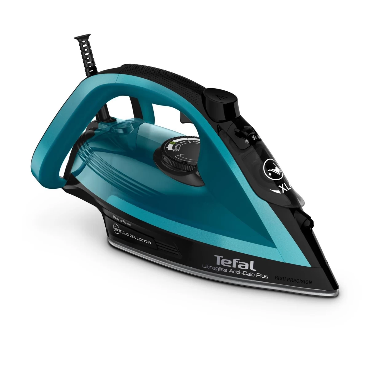 Garų lygintuvas TEFAL, 2800 W, Juoda/Mėlyna, FV6832E0