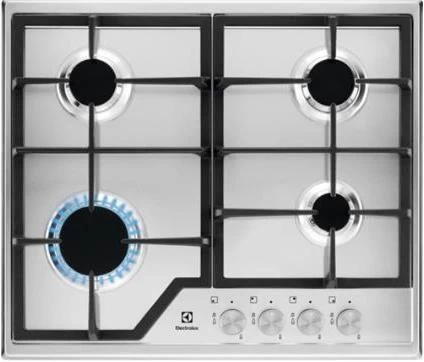 Gas cooktop Electrolux  EGS6426SX (4 fields; silver color)