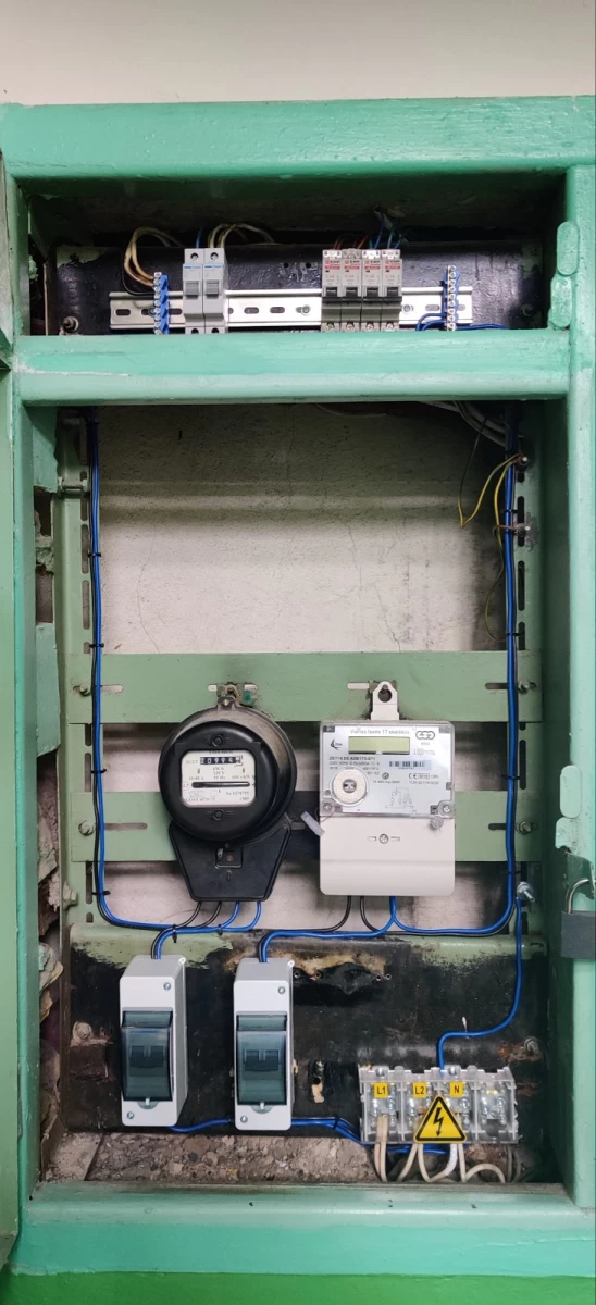 Elektros matavimai ir rangovo aktas