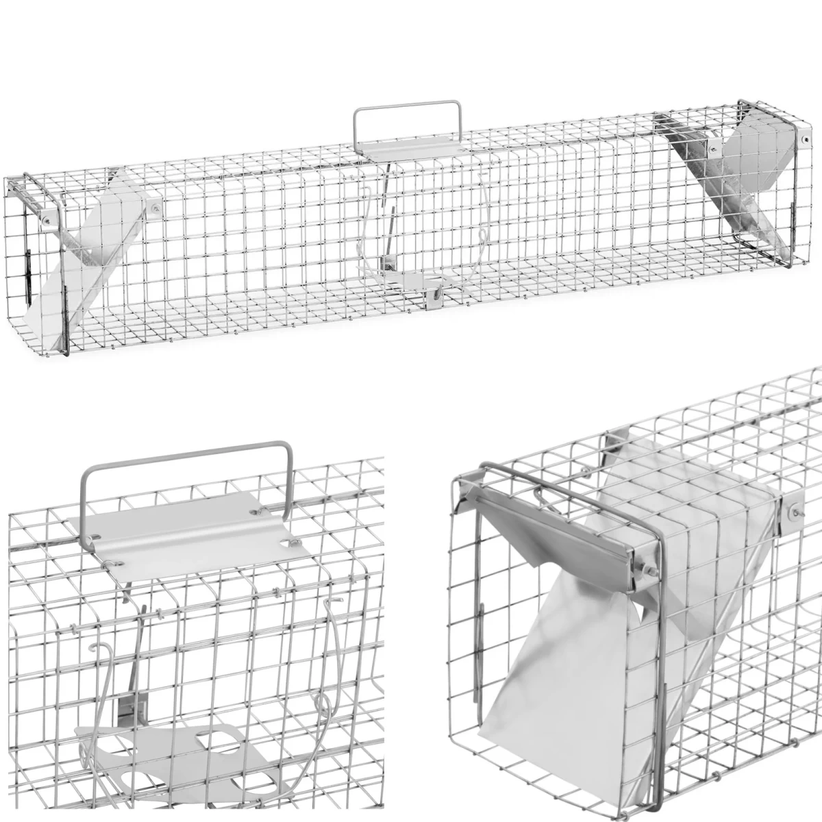 Gaudyklė Lapėms, žiurkėnams, Kiaunėms 101,5 X 15,5 X 19,5 Cm, Akių Dydis 25 X 25 Mm Gaudyklė Lapėms, žiurkėnams, Kiaunėms 101,5 X 15,5 X 19,5 Cm, Akių Dydis 25 X 25 Mm