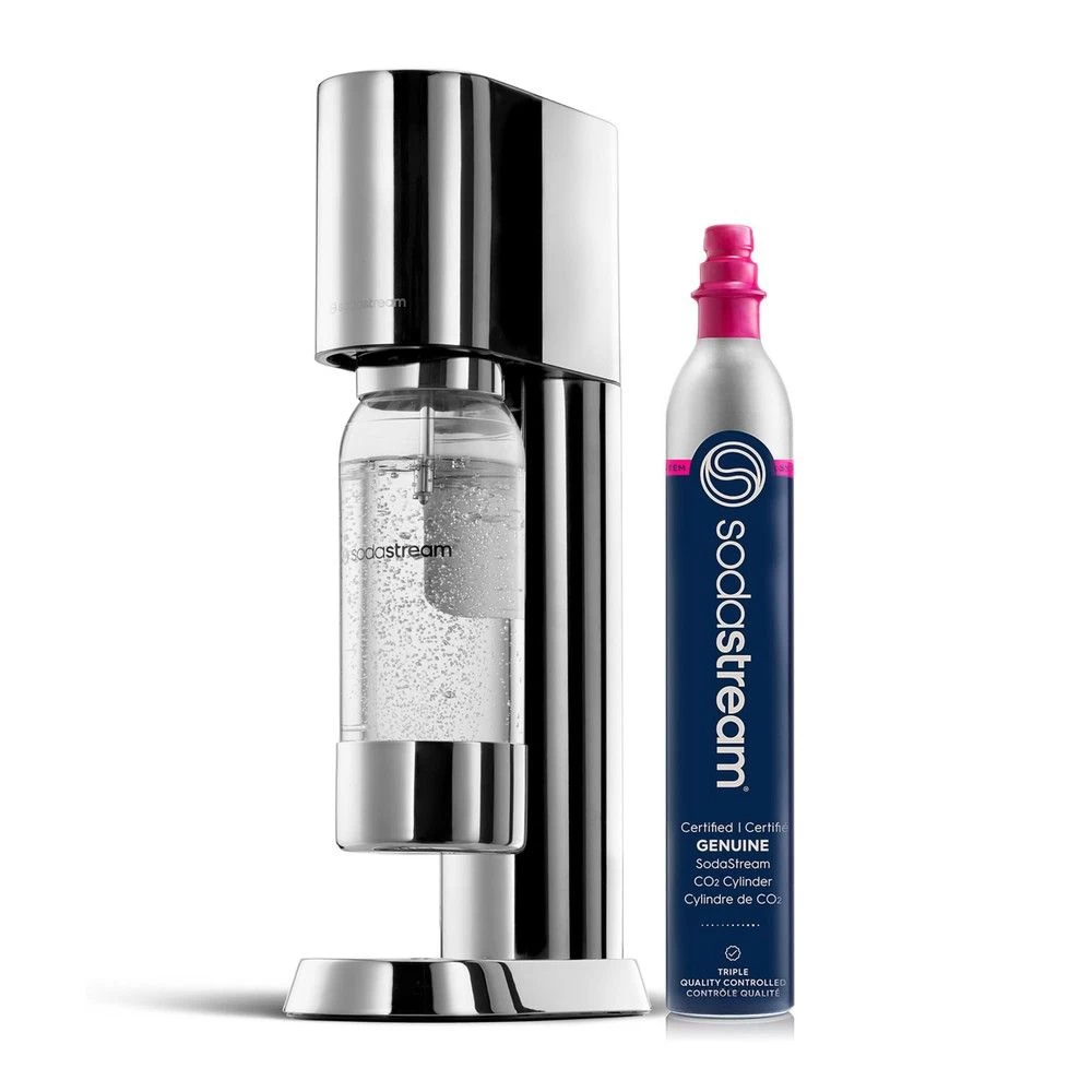 Gazuotų gėrimų gaminimo aparatas SodaStream, nerūdijantis plienas