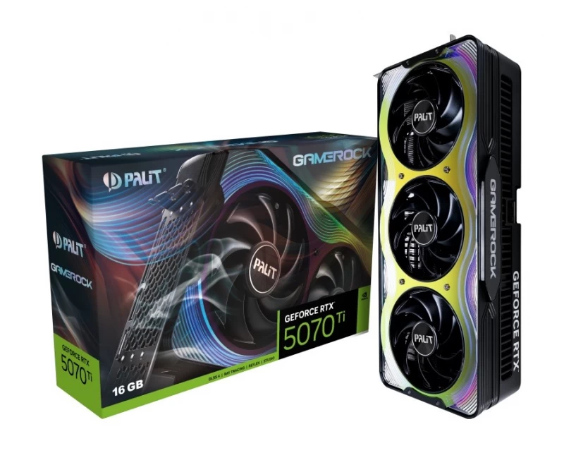 Geforce Rtx 5070 Ti Gamerock 16 Gb Gddr7 Vaizdo Plokštė