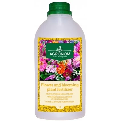 Gėlių ir žydinčių augalų trąšos AGRONOM, 1l Gėlių ir žydinčių augalų trąšos AGRONOM, 1l