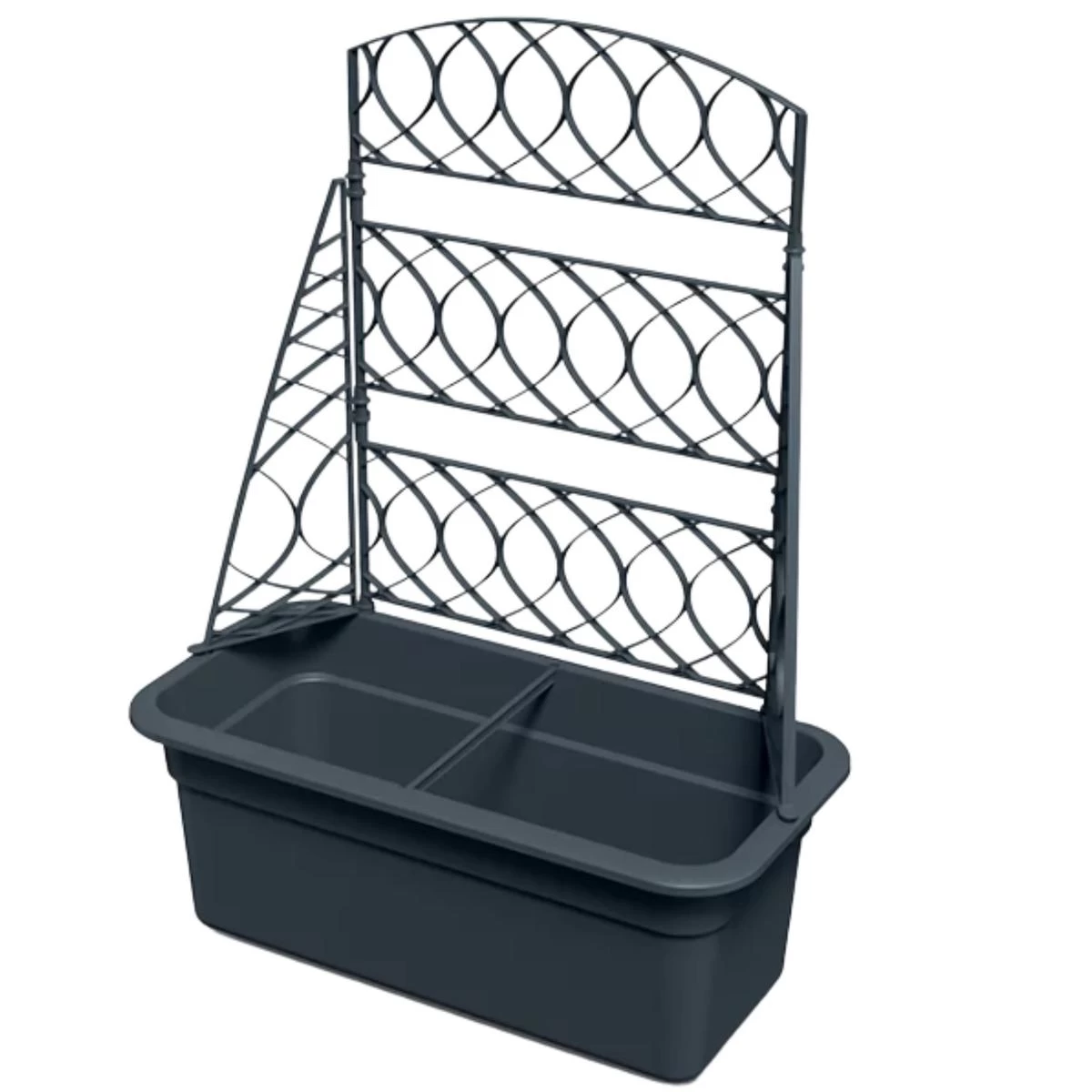 Gėlių Vazonas Su Pavėsine Bloma Antracitas