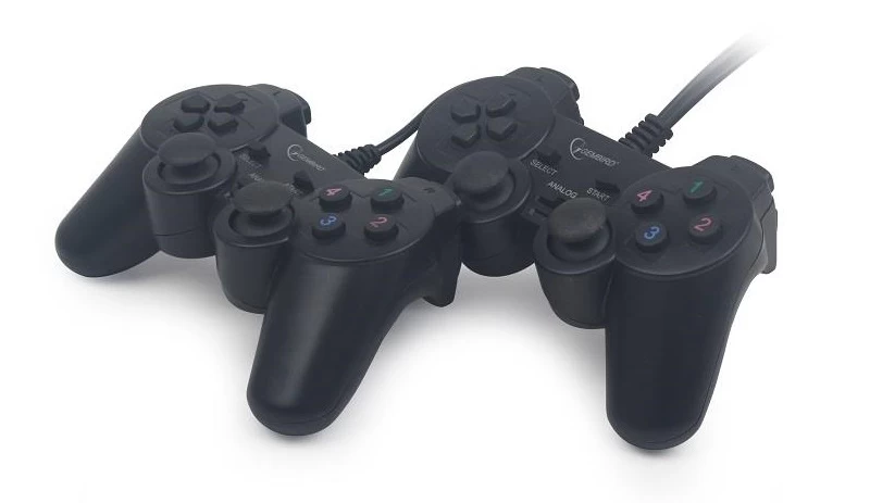 gembird Dviejų Kompiuterių Usb Dvigubos Vibracijos žaidimų Padas Jpd-udv2-01