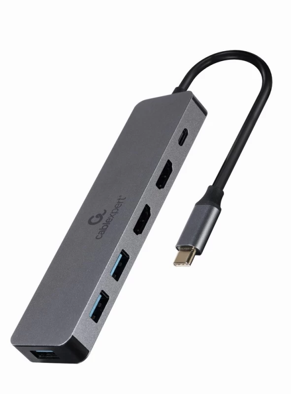 Gembird Usb šakotuvas A-cm-combo3-03