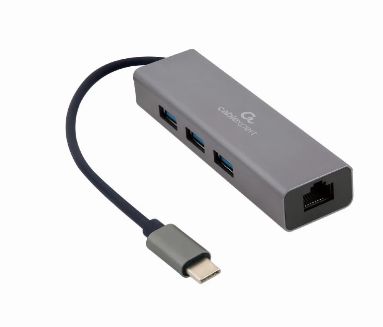 Gembird Usb šakotuvas A-cmu3-lan-01