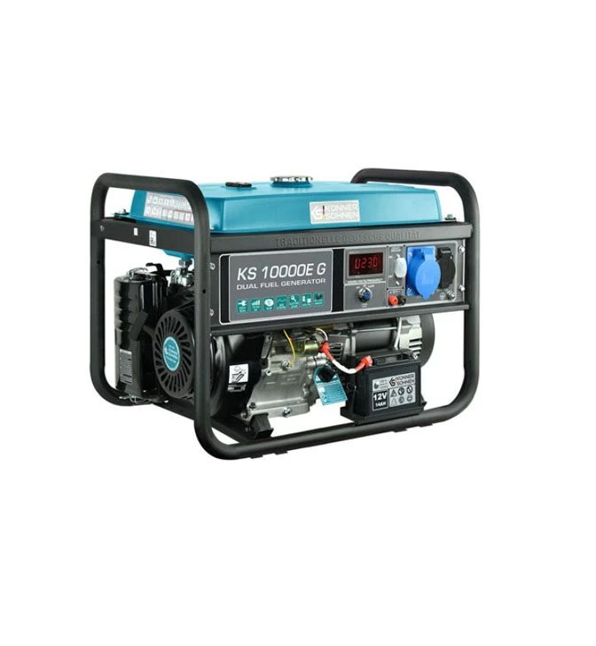 Generatorius benzinas/dujos 8000W, KS 10000E-G, KÖNNER &amp; SÖHNEN