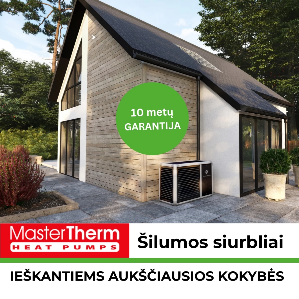 Geoterminio šildymo montavimas Vilniuje