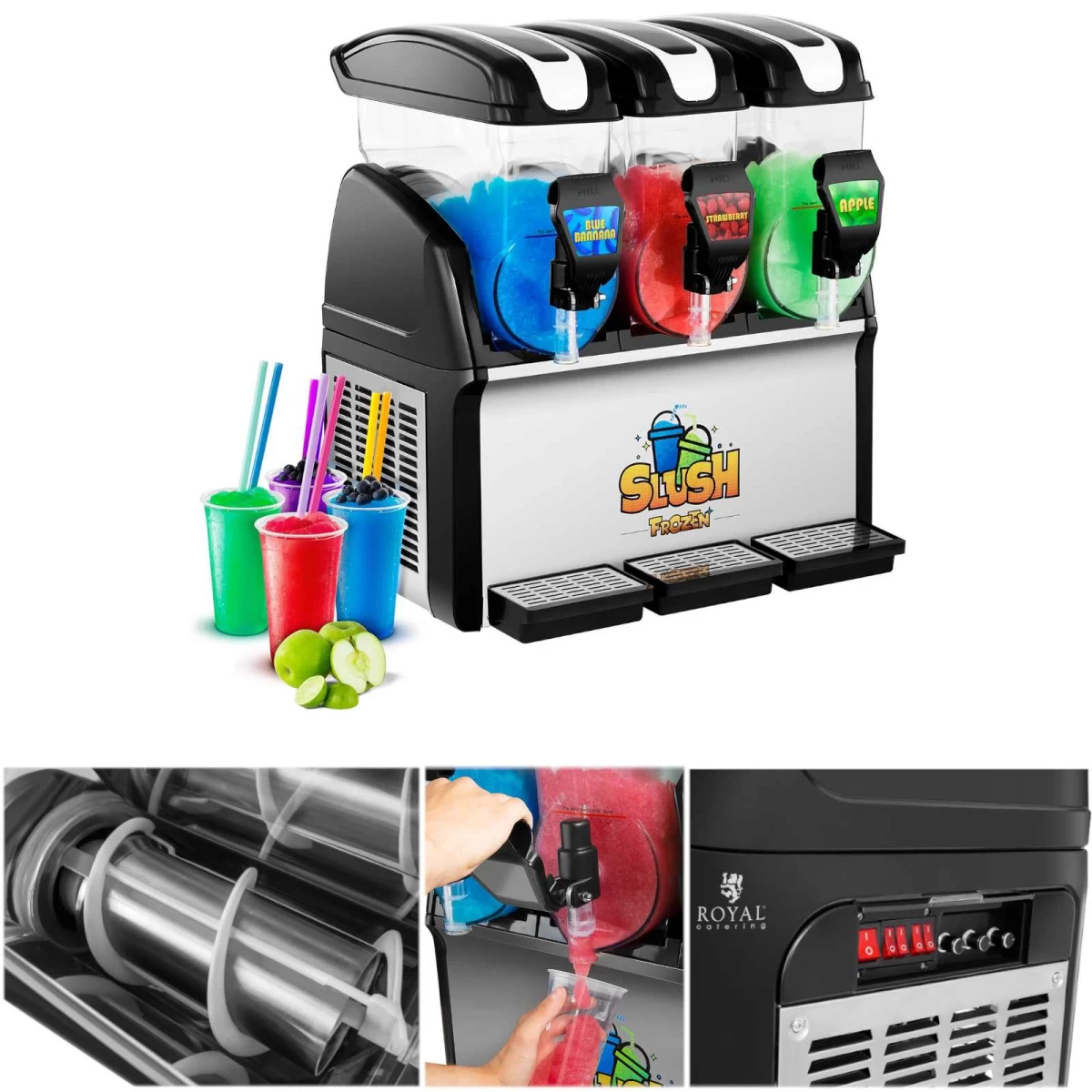 Gėrimų Dozatorius Slush Granita Triple 3x 15l