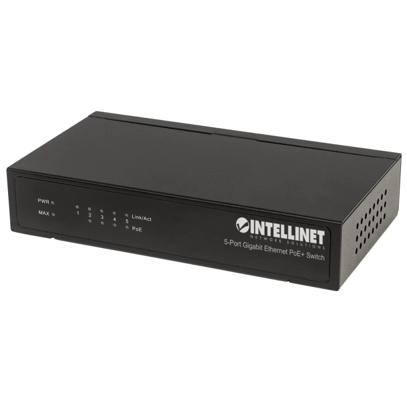 Gigabitinis 5 Prievadų Rj45 Poe+ Komutatorius