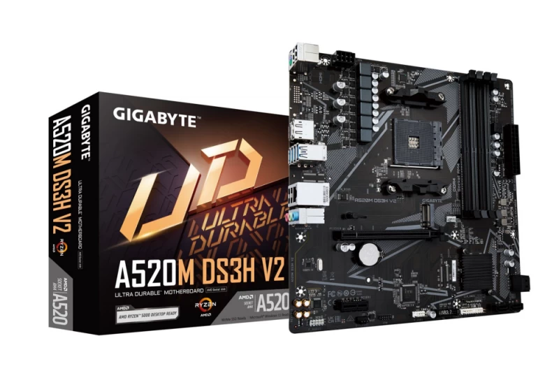 Gigabyte A520m Ds3h V2 Motininė Plokštė (socket Am4 / Micro Atx)