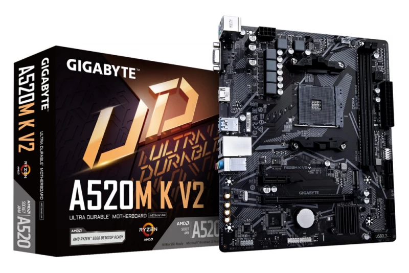 Gigabyte A520m K V2 Pagrindinė Plokštė (socket Am4 / Micro Atx)