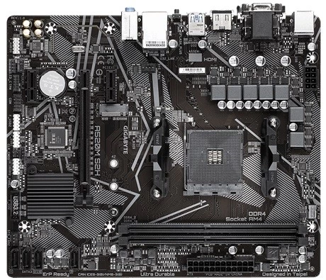 Gigabyte A520m S2h Pagrindinė Plokštė (socket Am4 / Micro Atx)