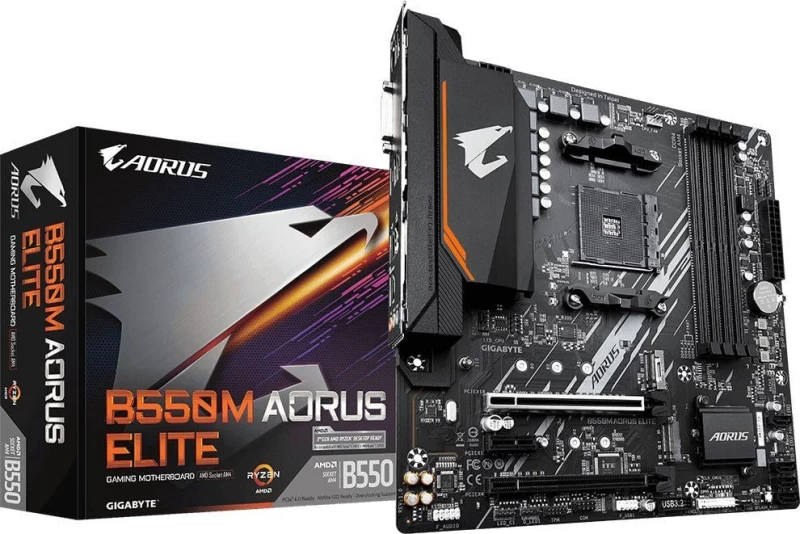 Gigabyte B550m Aorus Elite Pagrindinė Plokštė (socket Am4 / Micro Atx)