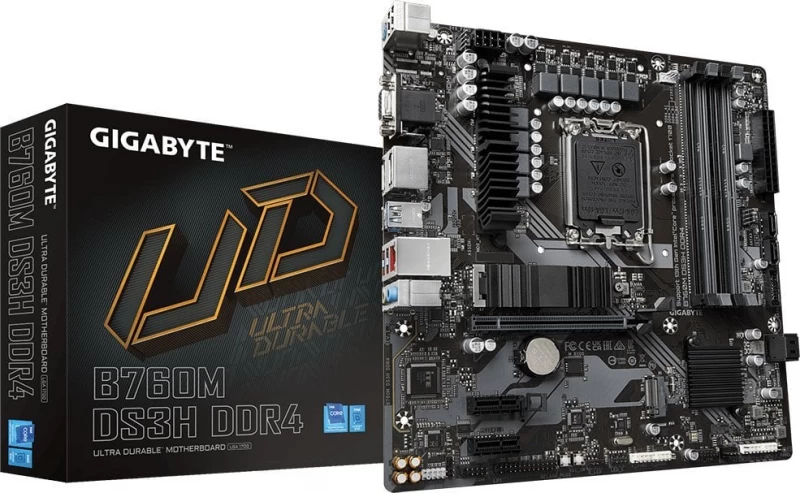Gigabyte B760m Ds3h Ddr4 Motininė Plokštė (socket 1700 / Micro Atx)