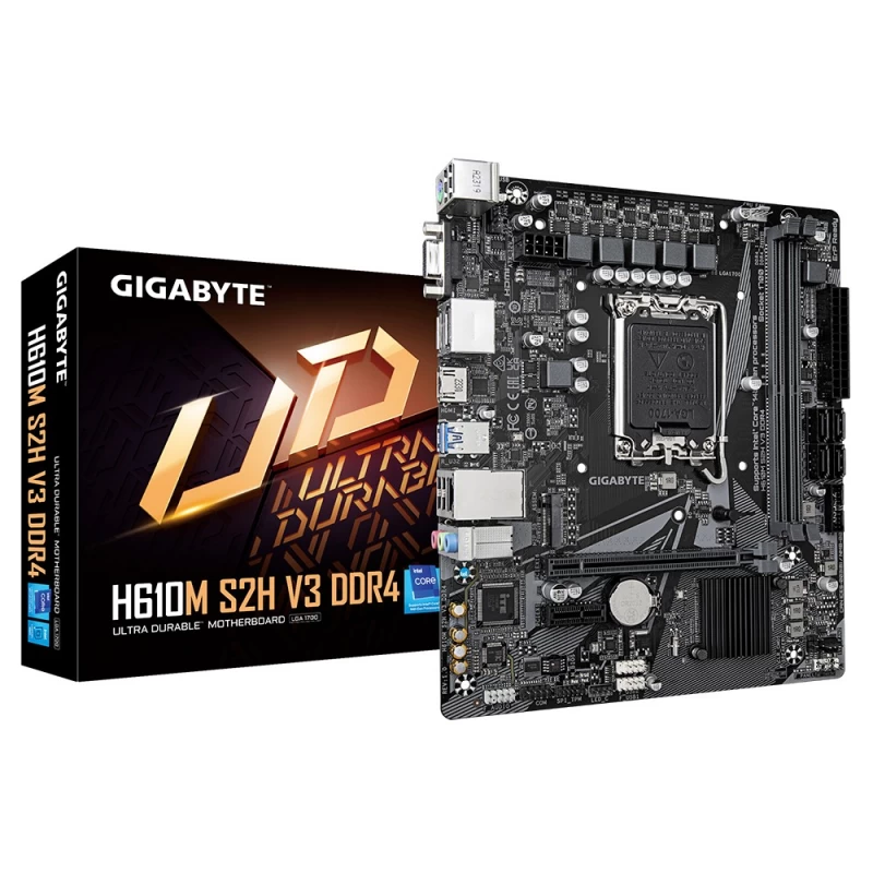 Gigabyte H610m S2h V3 Ddr4 Motininė Plokštė (socket 1700 / Micro Atx)