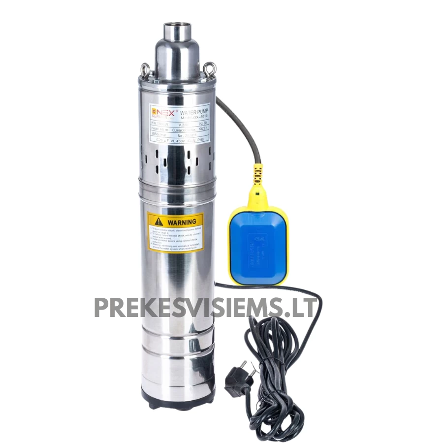 Giluminis vandens siurblys ONEX 2250W su plūde, OX-8011