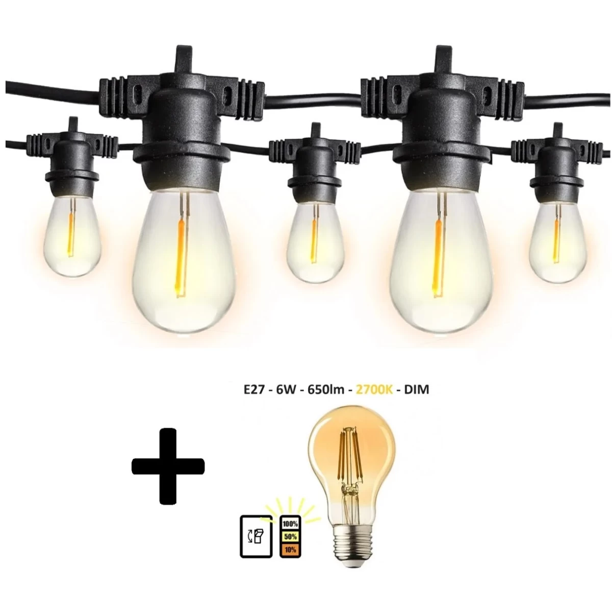 REGULIUOJAMA LED LAUKO GIRLIANDA