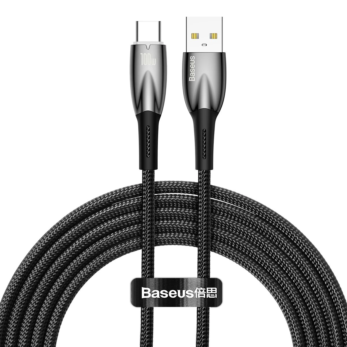 Glimmer Usb-a - Usb-c Greitojo įkrovimo Kabelis 2 M - Juodas