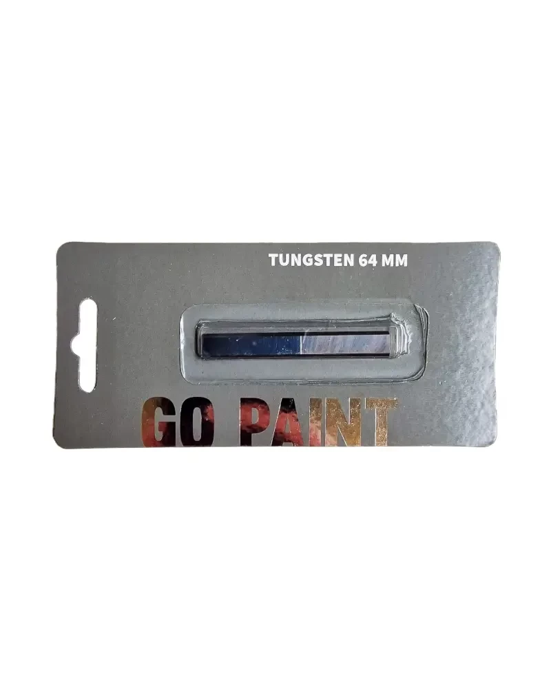 Go Paint, pakaitinis dažų grandiklio peilis, dviašmenis kietmetalio peilis - 64mm - 1