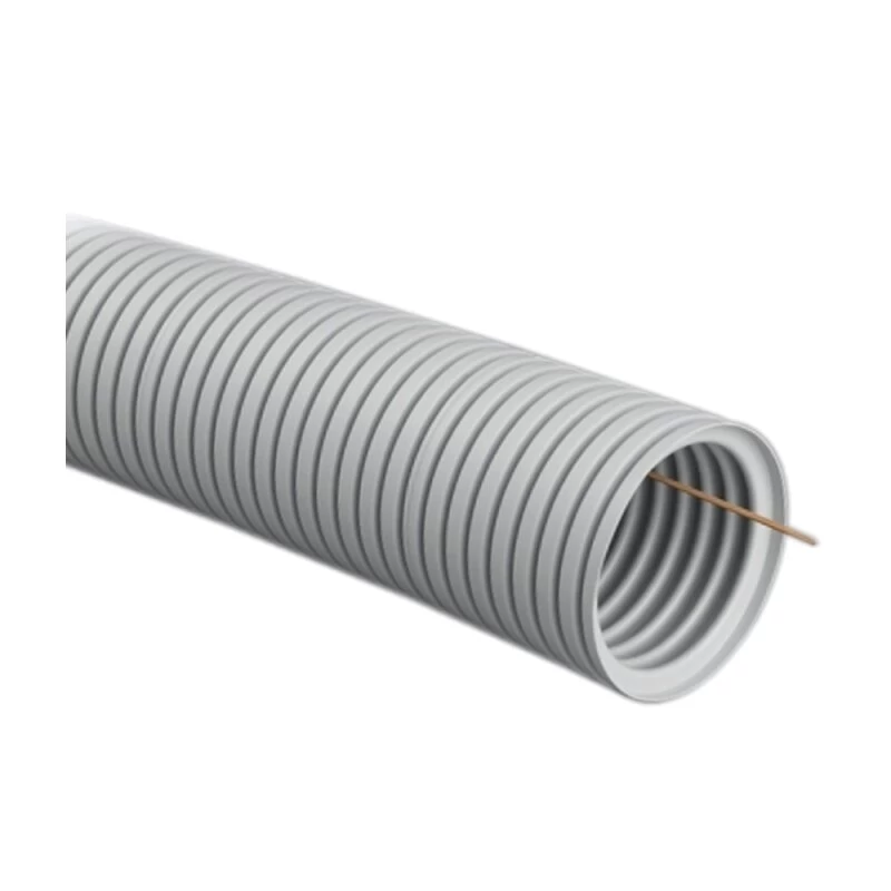 Gofruotas instaliacinis vamzdis su viela PIPELIFE PVC 320N, 25mm 50m pilka sp. Gofruotas instaliacinis vamzdis su viela PIPELIFE PVC 320N, 25mm 50m pilka sp.