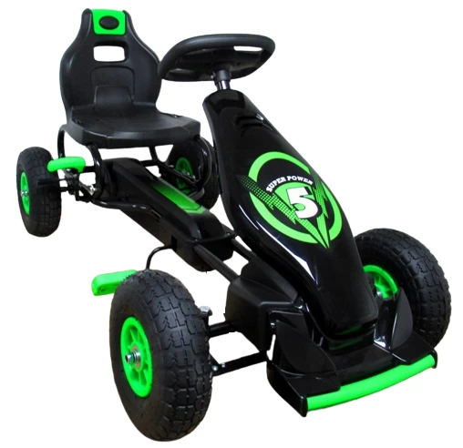Gokart G8 Green, Vaikiškas Kartingas, Pripučiami Ratai