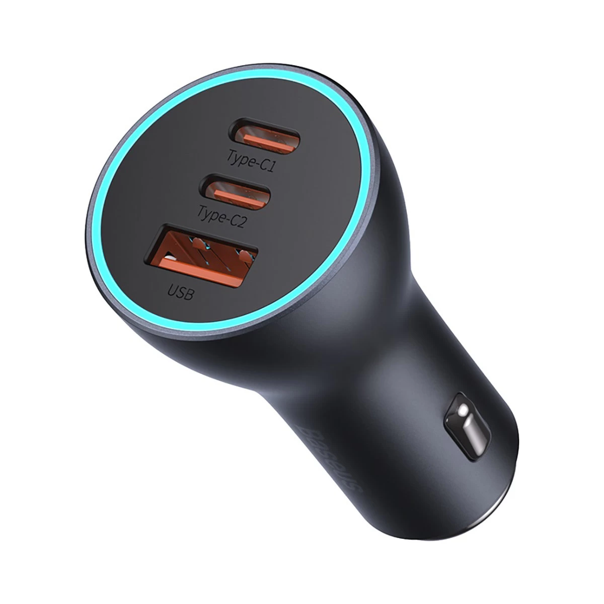 Golden Contactor Pro Usb + 2x Usb-c Automobilinis įkroviklis 65w Tamsiai Pilkos Spalvos