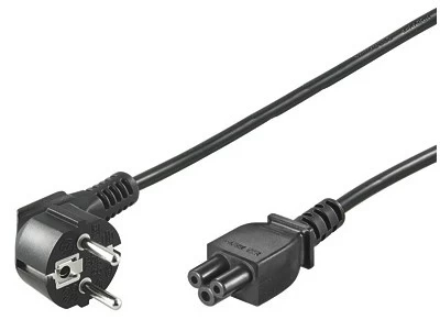 Goobay NK 114 S-180 Maitinimo kabelis CEE 7/7 (Type-F) to C5, 1.8 m, Juoda