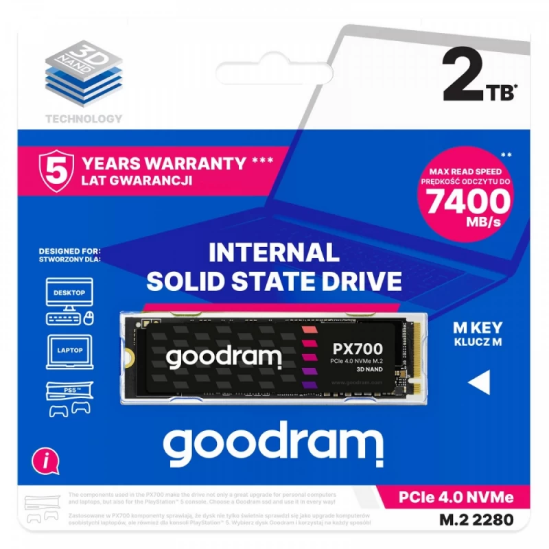Goodram Ssd Px700 2 Tb (m.2 2280″ /2tb )