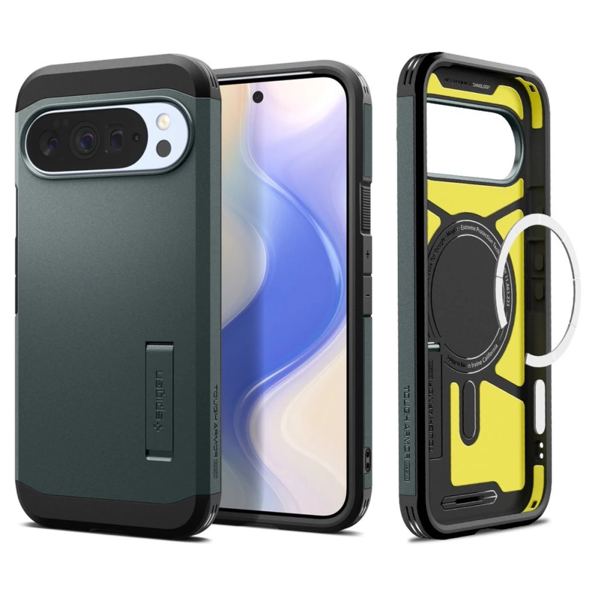 google Pixel 10 Pro Xl Dėklas tough Armor Magsafe - žalias