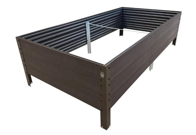 GPPS pakelta lysvė KLASIKA Woodlook, rudos sp., naujas dizainas, 150 x 75 x 30 cm