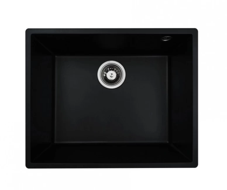 Granitinė plautuvė Platinum Oasis 5444, 537x437 mm, montuojama po stalviršiu, su sifonu