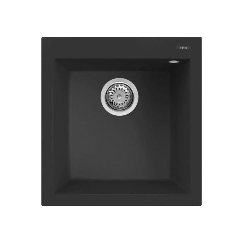 Granitinė plautuvė QUADRA 102 47.1x50.1 juoda 40