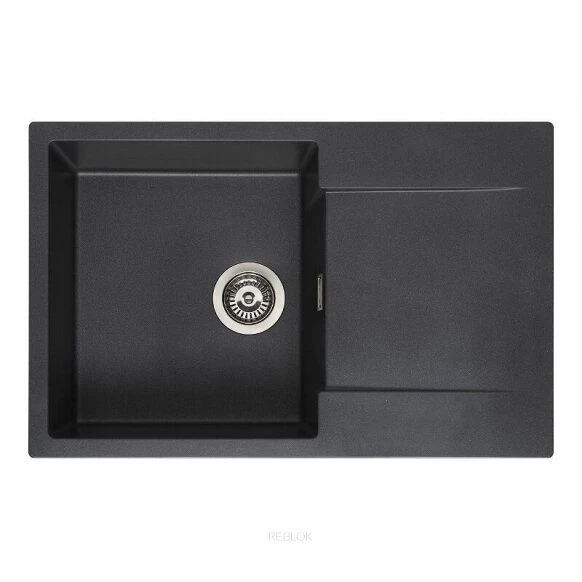 Granitinė plautuvė Reginox Amsterdam 43, 76×43,5 cm, juoda R33463