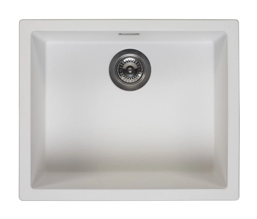 Granitinė plautuvė Reginox Amsterdam 50, 560 x 460 mm, Pure White R30837