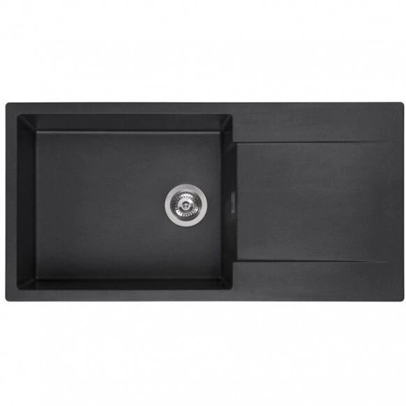 Granitinė plautuvė Reginox Amsterdam 540, 54x44 cm juoda R30806