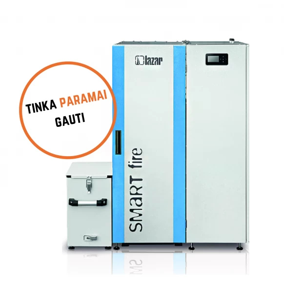 Granulinis katilas SmartFire Compact 15 50 l bunkeris